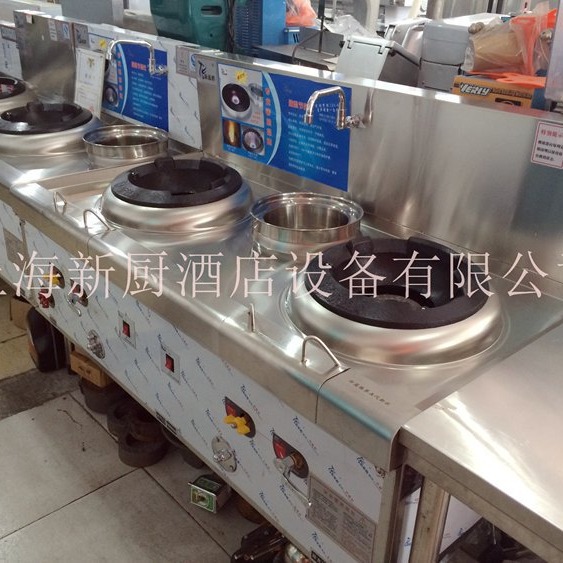 厨房炉灶 不锈钢双炒单尾双炒双尾商用炒灶酒店餐饮设备