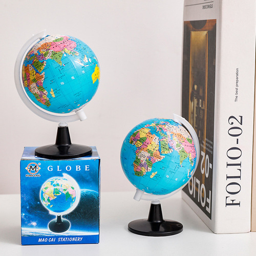 Geography teaching small globe, student educational early education desktop ornaments, creative back-to-school gift globe