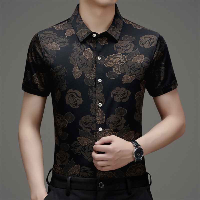 Silk fashionable thin shirt