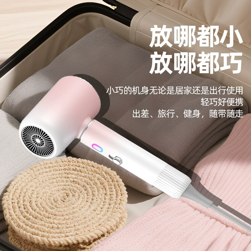 Hair dryer high-power 1200–2000 W, compact foldable design, multiple colors