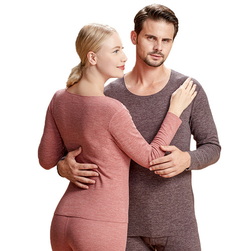 5A Antibacterial Cashmere Silk AB Face Cationic Thermal Underwear Set Autumn and Winter German Velvet Couple Style Autumn Clothes and Autumn Pants