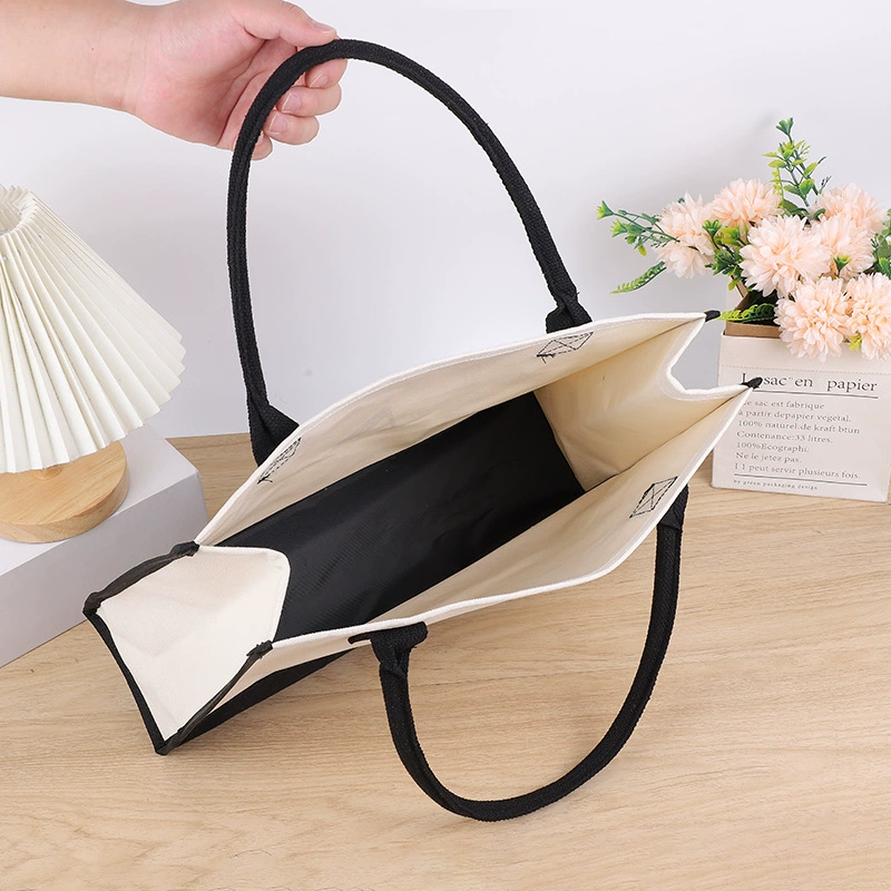 Большая модная льняная Tote-сумка — большая белая shopper-сумка