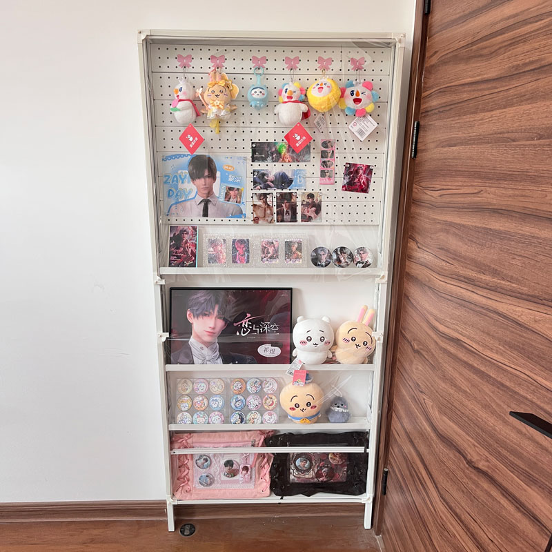8cm Door-Mounted Storage Rack, Steel Ultra-Narrow Wall-Mounted Bookshelf, Home Use Gap Board, Children's Picture Book Shelf