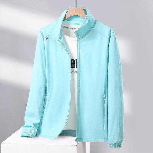 High-end ice silk sun protection clothing for men, summer ultra-thin outdoor skin clothing, quick-drying anti-UV sports jacket for women
