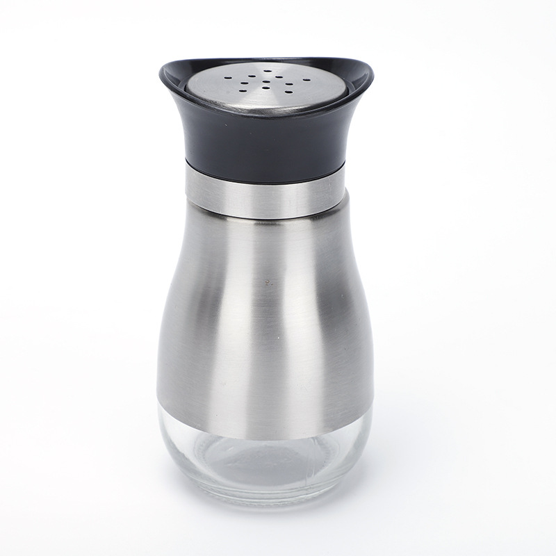 Suministro directo de fábrica botella de condimento vidrio botella de pimienta condimento tarro hogar barbacoa botella de cocina sellada botella de condimento al por mayor