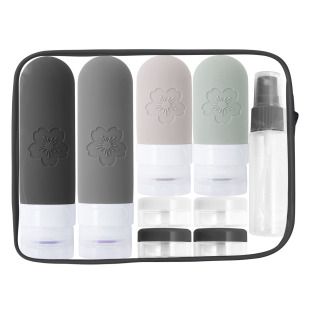 in stock New 2024 Cross-border Travel Toiletries Bottle Travel Container Leak-proof Silicone Portable Storage