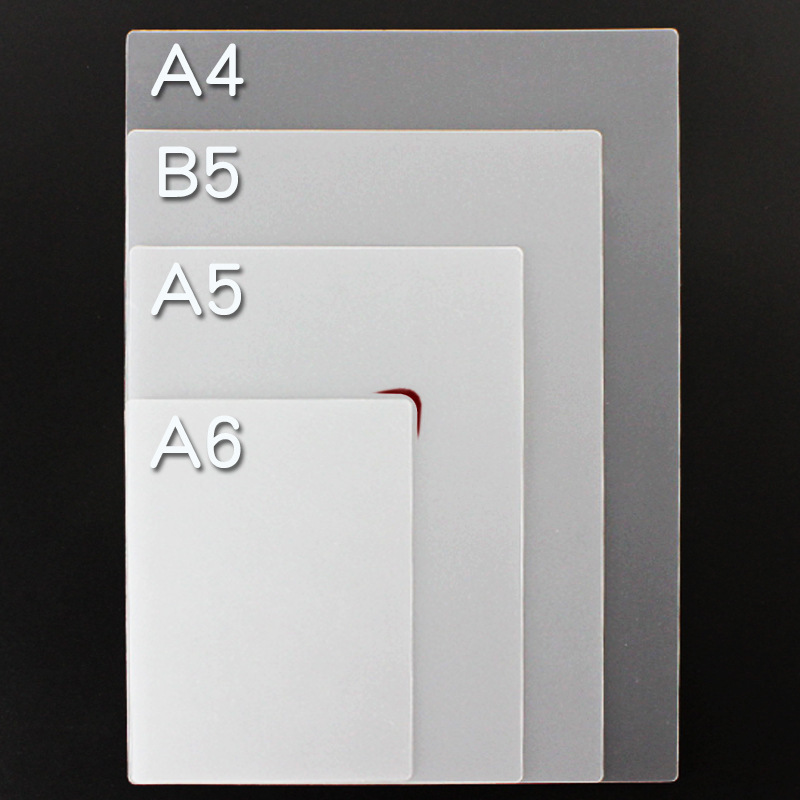 Rounded A4pp binding cover B5 frosted film A6 notebook cover A5 loose-leaf shell tender piano cover