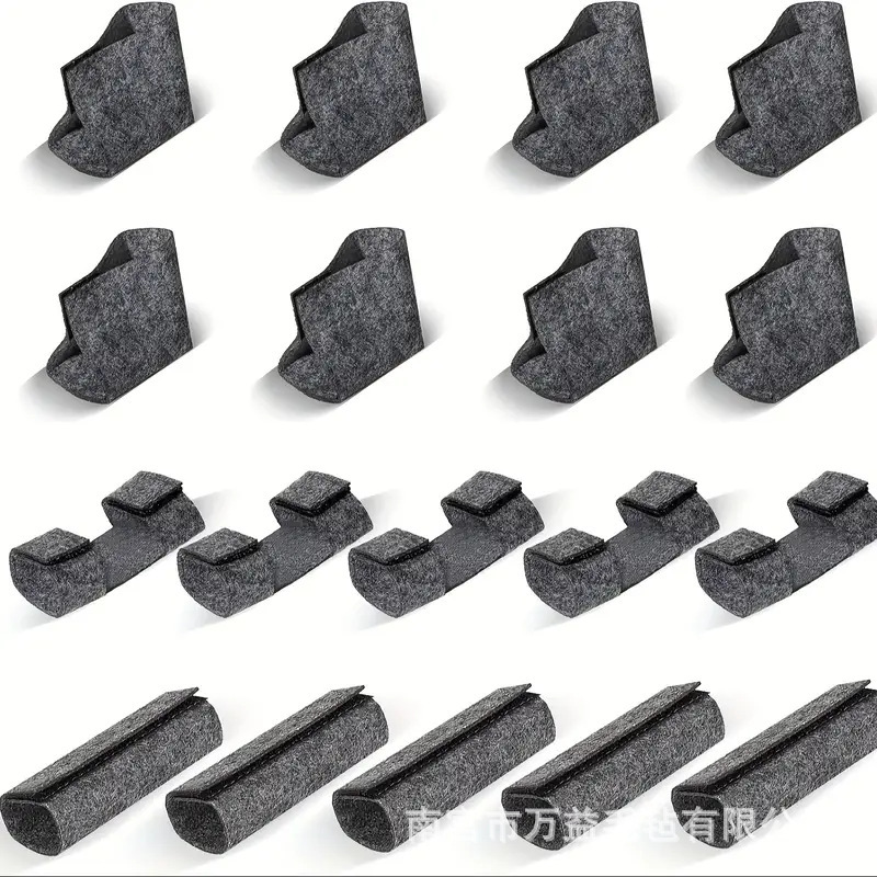 18-Piece Floor Mat Set, Beer Bench Felt Foot Pads, Table and Chair Leg Protectors, Outdoor Garden Tables and Chairs