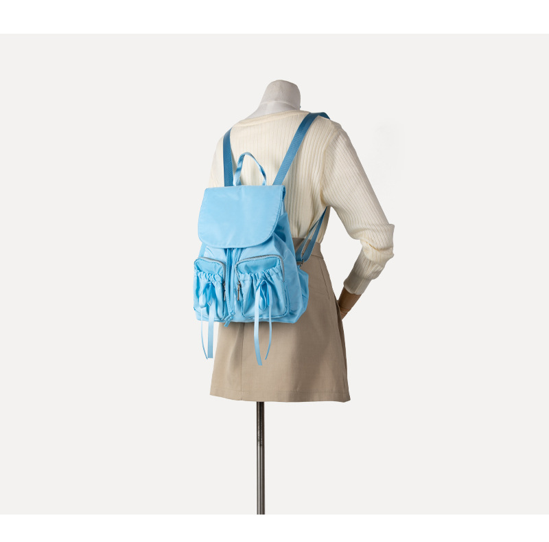Niedlicher Nylon Rucksack Mit Schleife Für Damen Und Reise_voghion.com