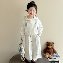 女童春季超好看套装2025新款时髦韩版女孩休闲外套卡通拉布布衣服