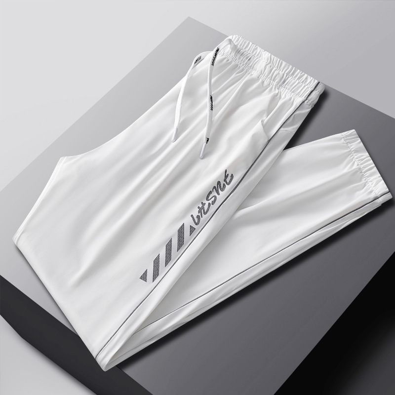 Водонепроницаемые летние эластичные дышащие белые штаны для влюбленных, защита от солнца