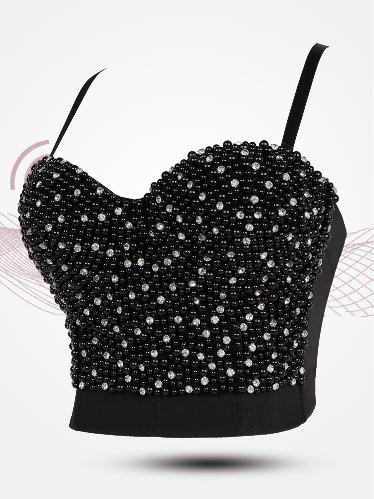 bubble bead decor camisole NSQG63559