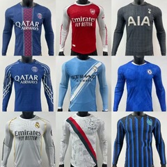 メーカー直販 2526 プレーヤーバージョン 長袖ジャージ マンチェスターカITY バルセロナ ホーム 10番サッカーユニフォーム