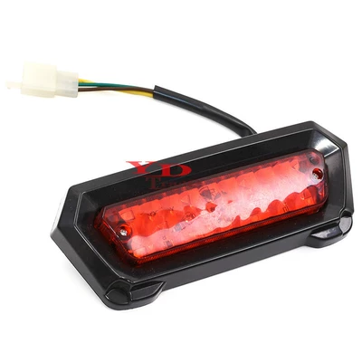 ATV off-road motosiklet aksesuarları üç naqilli LED xəbərdarlıq arxa işığı 12V