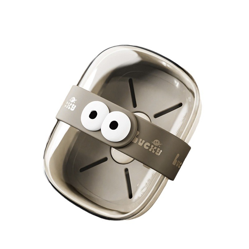 Nueva caja de jabón con cubierta caja de jabón de ojos grandes caja de jabón de viaje creativa caja de jabón casera encantadora