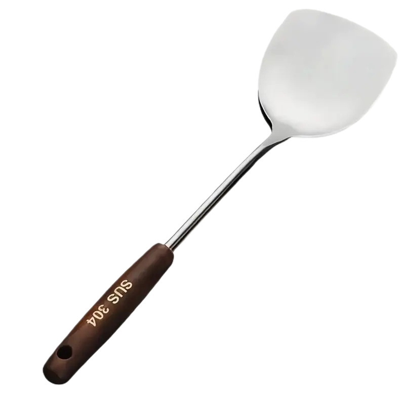 304 acero inoxidable frito pala de hierro cocina set