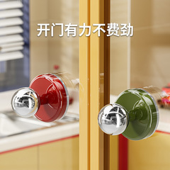 吸盘门把手免打孔家用厨房冰箱橱柜卫生间浴室厕所玻璃门强力拉手