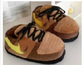 Tiktok mismo estilo parodia zapatos de grasa Coco pareja Zapatillas de algodón volver al futuro casa piso Kang hebilla 1 zapatos de algodón