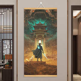 瀚海迷踪凡人修仙传挂画二次元装饰画防水防潮 客厅卧室无框装饰