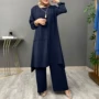 圆领宽松源头泡泡袖运动服