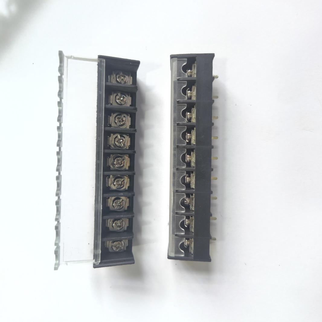 栅栏式接线端子DC59B-11间距带盖3P5P9P靠背翻盖