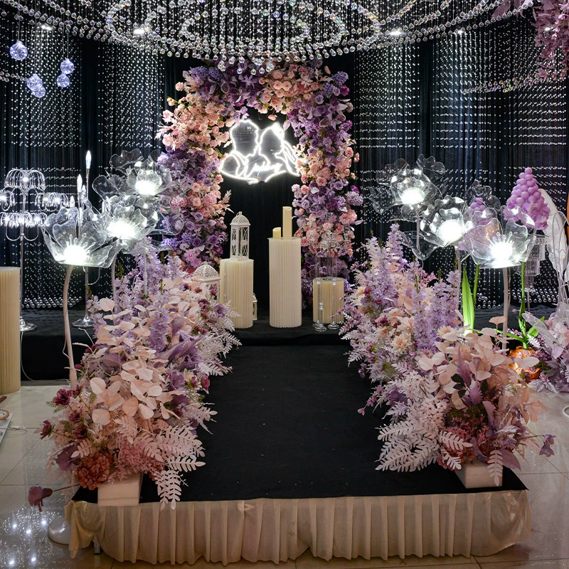 Хрустальный фонарь новый свадебный реквизит уличный фонарь лепестки уличного танца tai свадебный зал фон украшения украшения