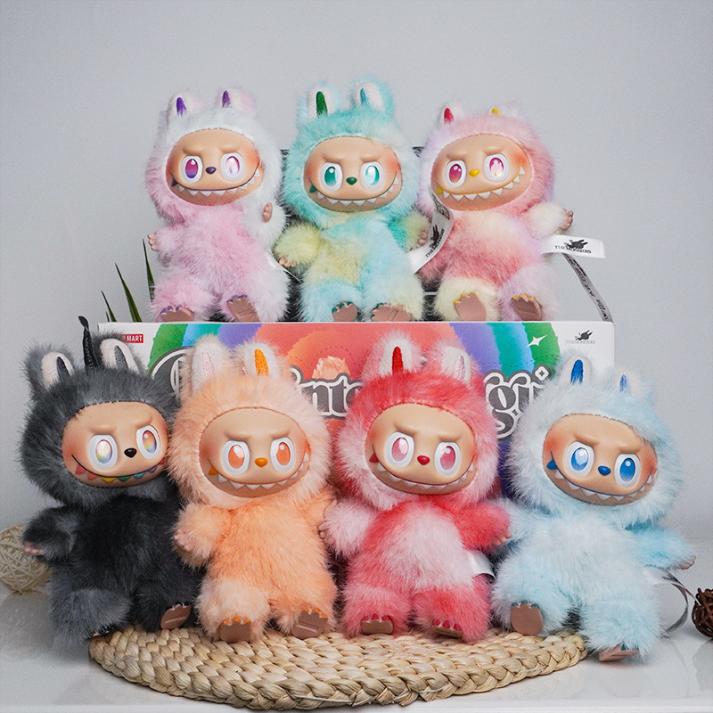 精品高货类似拉布布公仔娃娃泡泡玛特三代盲盒labubu玩偶搪胶系列