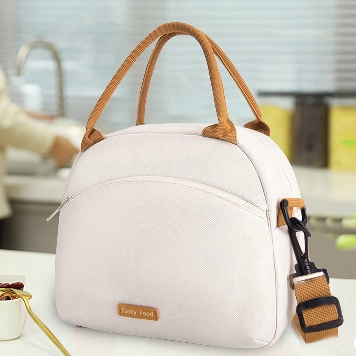 Nueva caja de almuerzo crossbody bolsa al por mayor de gran capacidad caja de almuerzo bolsa de almuerzo portátil multifunción bolsa de aislamiento bolsa de Almuerzo