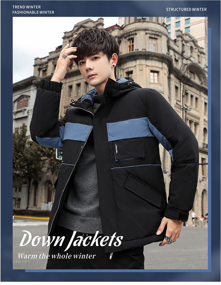 Short Coat Men's Down Jacket 2024 New Winter Korean Edition Student Thickened Trendy Brand_voghion.com