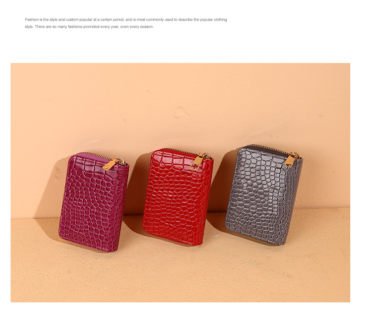 Unisex Solid Color Pu Leather Zipper Coin Purses display picture 5