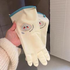 可爱家务手套洗碗厨房耐用清洁刷碗锅加厚家务手套可爱洗碗手套