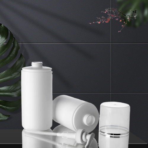 250 300 400ml PE large round bottles for institutional use, packaging for essential oil, lotion, skincare products, and shampoo.