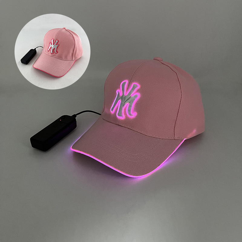 Gorra de béisbol luminosa LED deportes al aire libre gorras luminosas Festival de música Bar Bengdi Festival Show Gorras luminosas