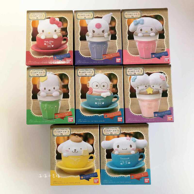 Sanrio Family Character Gashapon Latte Art Box Egg Coffee Cup Blind Box Decoration 100mm Sanrio Family Character Gashapon Latte Art Box Egg Coffee Cup Blind Box Decoration 100mm