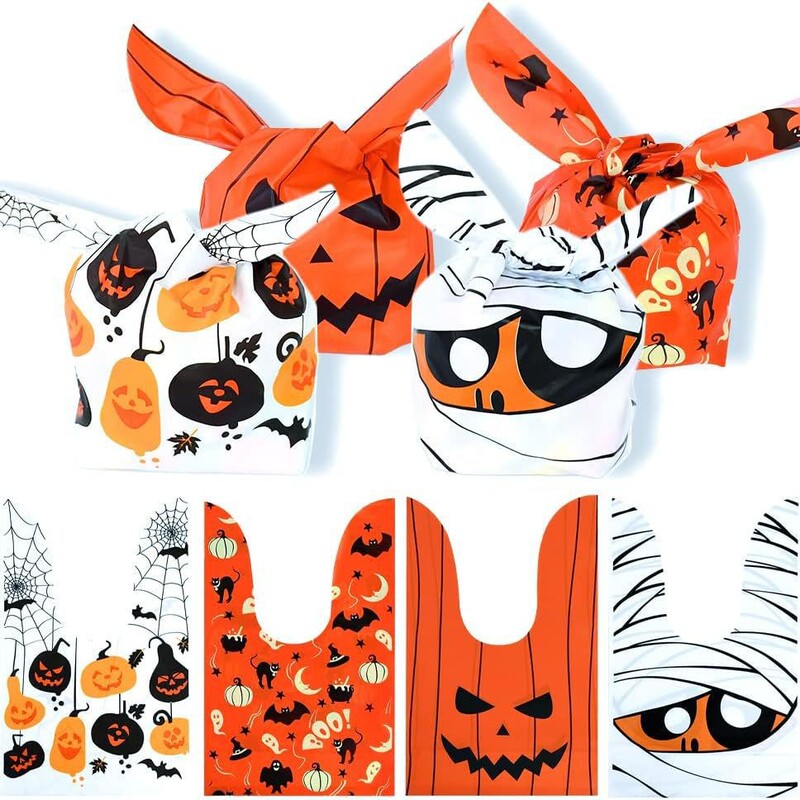 ハロウィーンかわいいウサギ耳子供キャンディー袋プラスチックキャンディー袋砂糖を与えないとパーティープレゼントをいたずらする|undefined