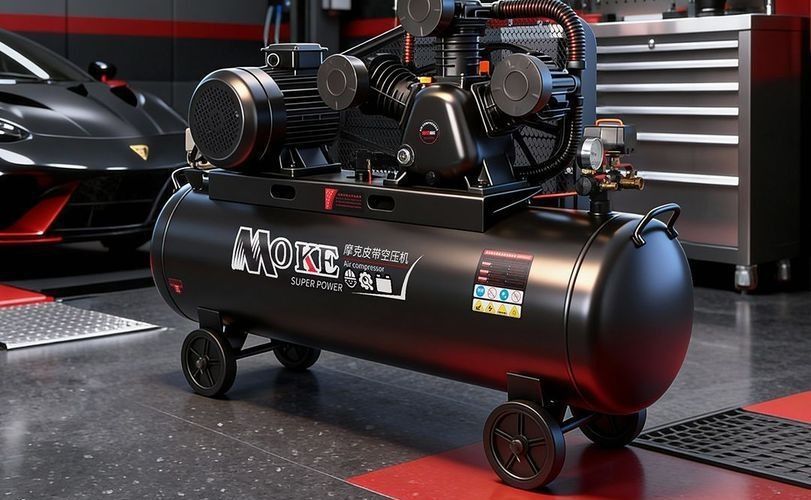 Piston-type industrial-grade air compressor 380V high-pressure air pump for real stone paint 7.5kw air compressor