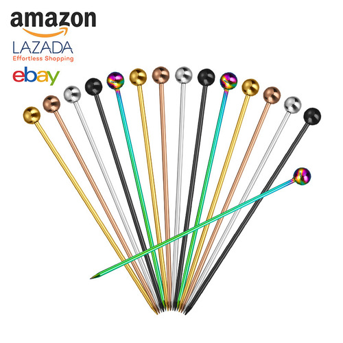 Directly supplied from the manufacturer, 304 stainless steel high-looking fruit needles, creative colorful snack decorations, dessert fruit plates and fruit picks