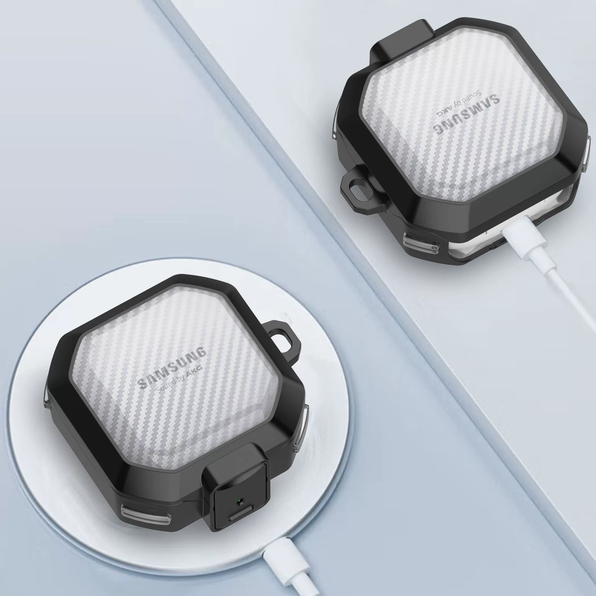 Samsung, совместимые наушники Pro, прозрачный защитный чехол, Bluetooth