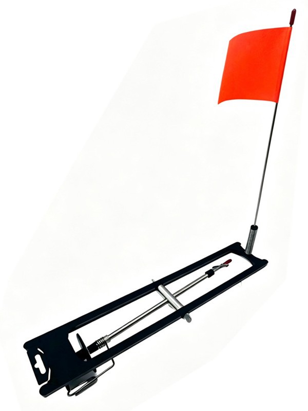 Winter Fishing Ice Fishing Flag Outdoor Stainless Steel Automatic Fishing Platform Ice Fishing Flag Portable Winter Fishing Rod