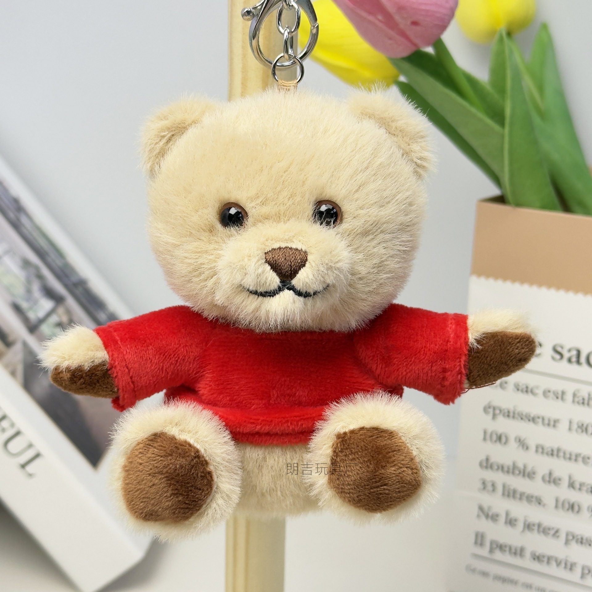 Teddy Bear Keychain Mochila Teddy Bear Doll Impresión nombre regalo de graduación logotipo de colgante imprimible