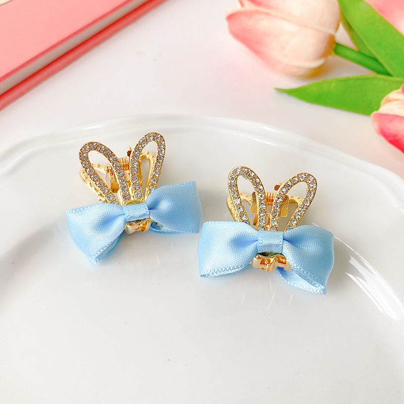 Las niñas arco de doble cara pinza de pelo princesa accesorios para el cabello horquilla rota horquilla Bangs clip horquilla tocado no daña el cabello estilo coreano