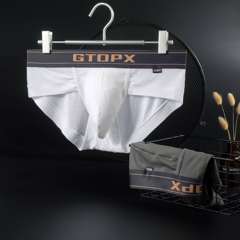Gtopxman New Men's Modal Single-Layer U-Convex Enlarged Bag Eagle Beak Breathable Briefs Underwear Gt153