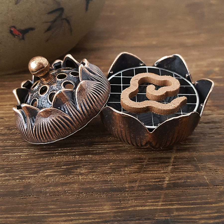 Производители оптовых китайских сплавов мини-большой палец лотоса маленькая курильница