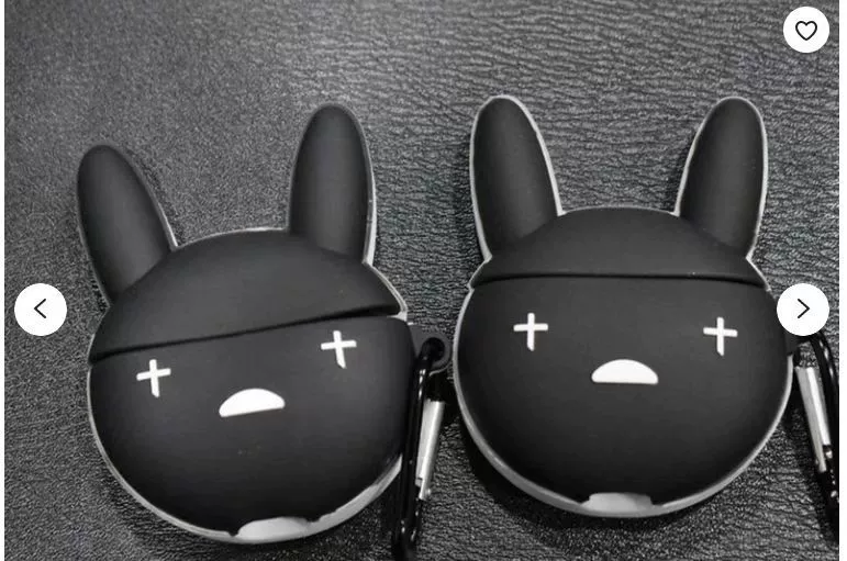Защитный чехол Cartoon для Apple AirPods 1/2/Pro/3 — силиконовый брелок, совместим с беспроводной зарядкой