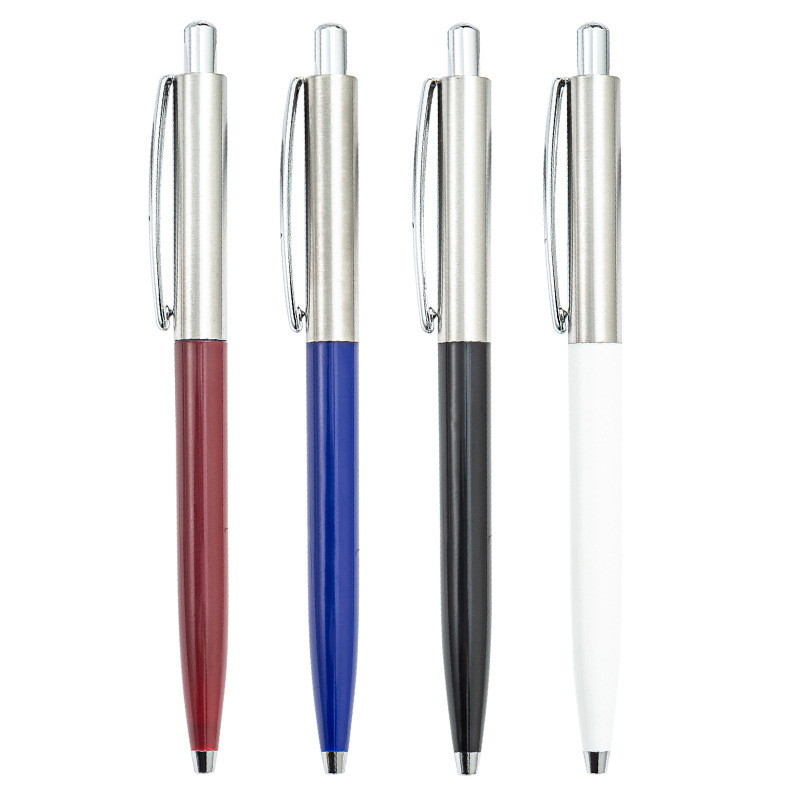 Fuente de fabricación de metal de aluminio bolígrafo bolígrafo de promoción de oficinas comerciales bolígrafo de firma bolígrafo de pulsación bolígrafo