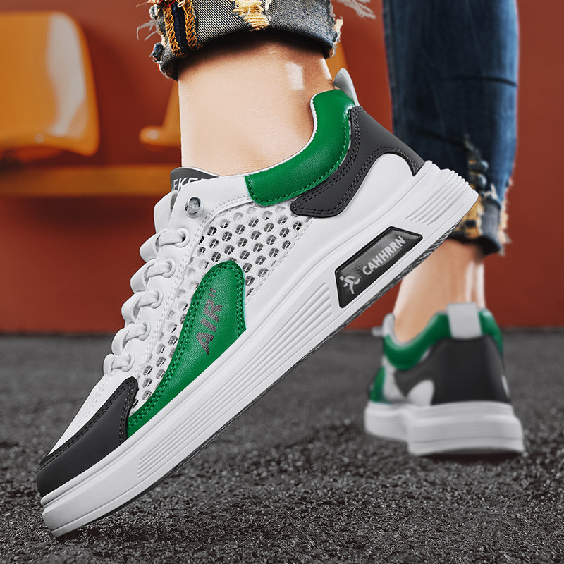 Zapatos de hombre primavera nuevo estilo salvaje moda cómoda y transpirable ocio deportes sin cordones zapatos de moda de un pie