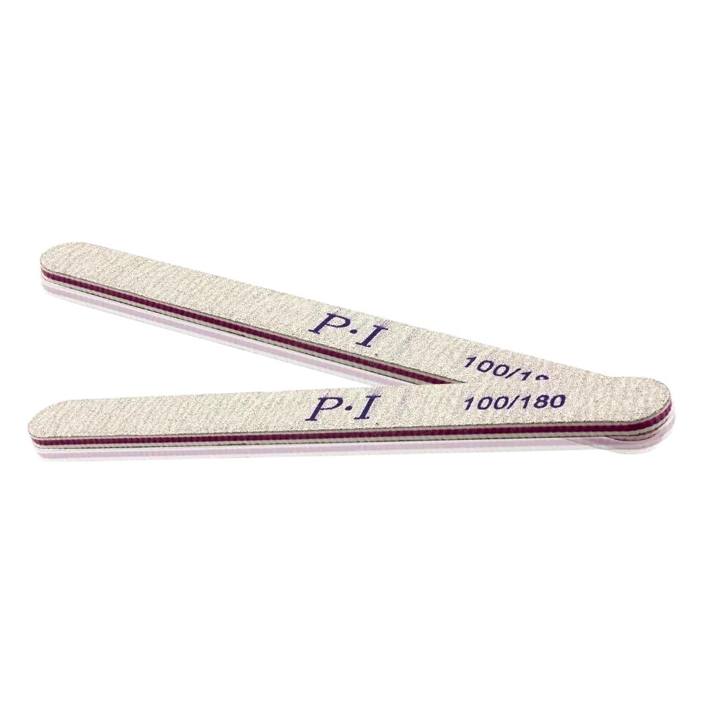 Limas de uñas para manicura, tiras de pulido gris y violeta, ideal para pulir modelar y preparar uñas para esmalte