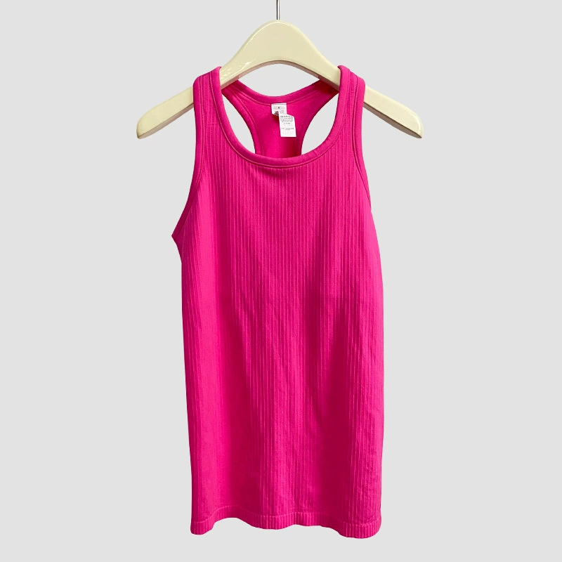Long Yoga Vest (Women's) Breathable Detachable Sports Top with Removable Cups, 2–8 Sizes