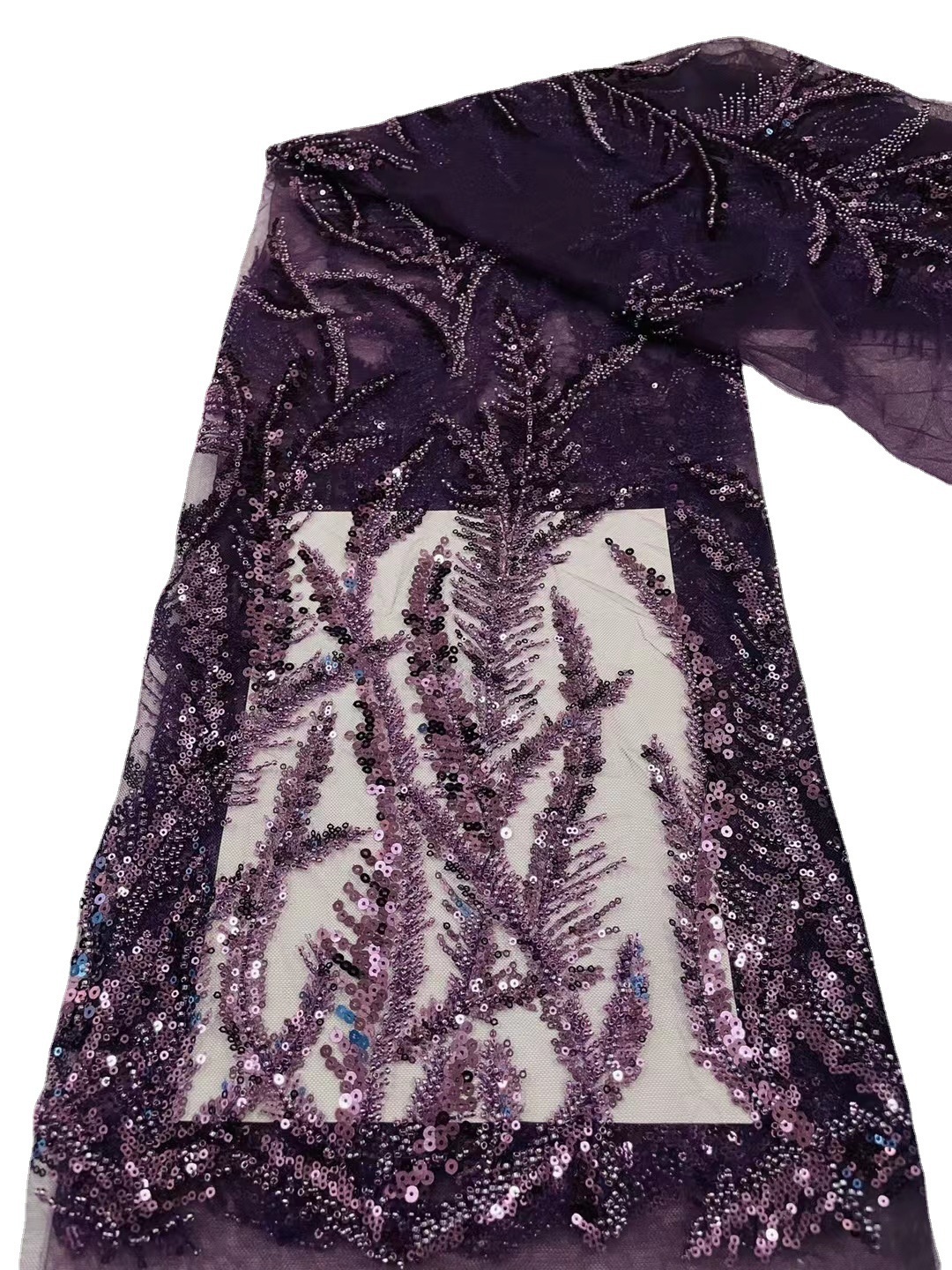Boda sirena vestido de noche brillante tela bordada lentejuelas colores desordenado tatuaje bordado transparente malla encaje JX2435