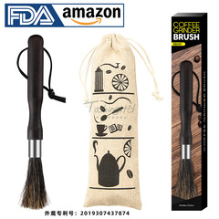 Ebony Coffee Grinder Powder Cleaning Brush Black Bristle Coffee Brush Wholesale Business Gift